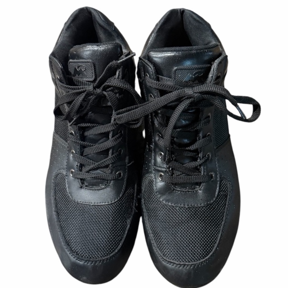 Much loved Mountain Gear Men's Black High-Top Sneakers. Life left!
